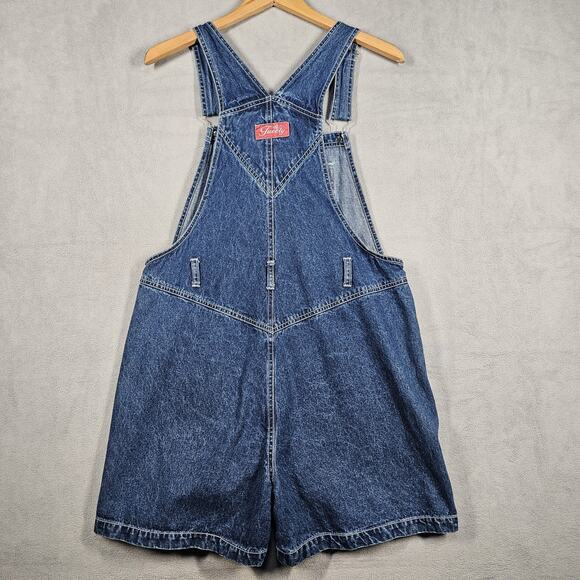 Vintage Looney Tunes Overalls Women Large Tweety Bird Blue Jean Skort Y2K 90s - Picture 7 of 12